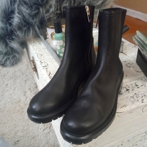 🆕⭐ AQUATALIA black leather Chelsea boots - Picture 12 of 16